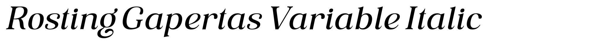 Rosting Gapertas Variable Italic image